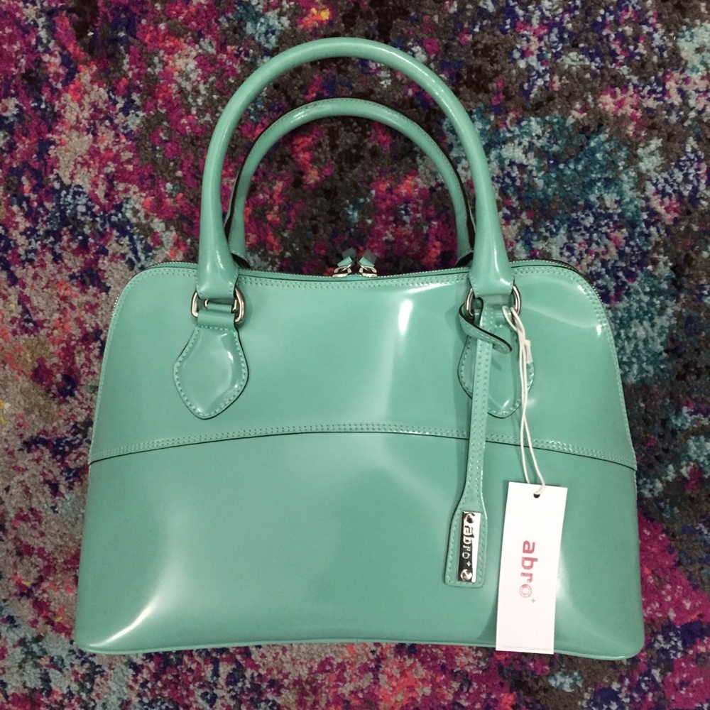 Abro Patent Leather Satchel